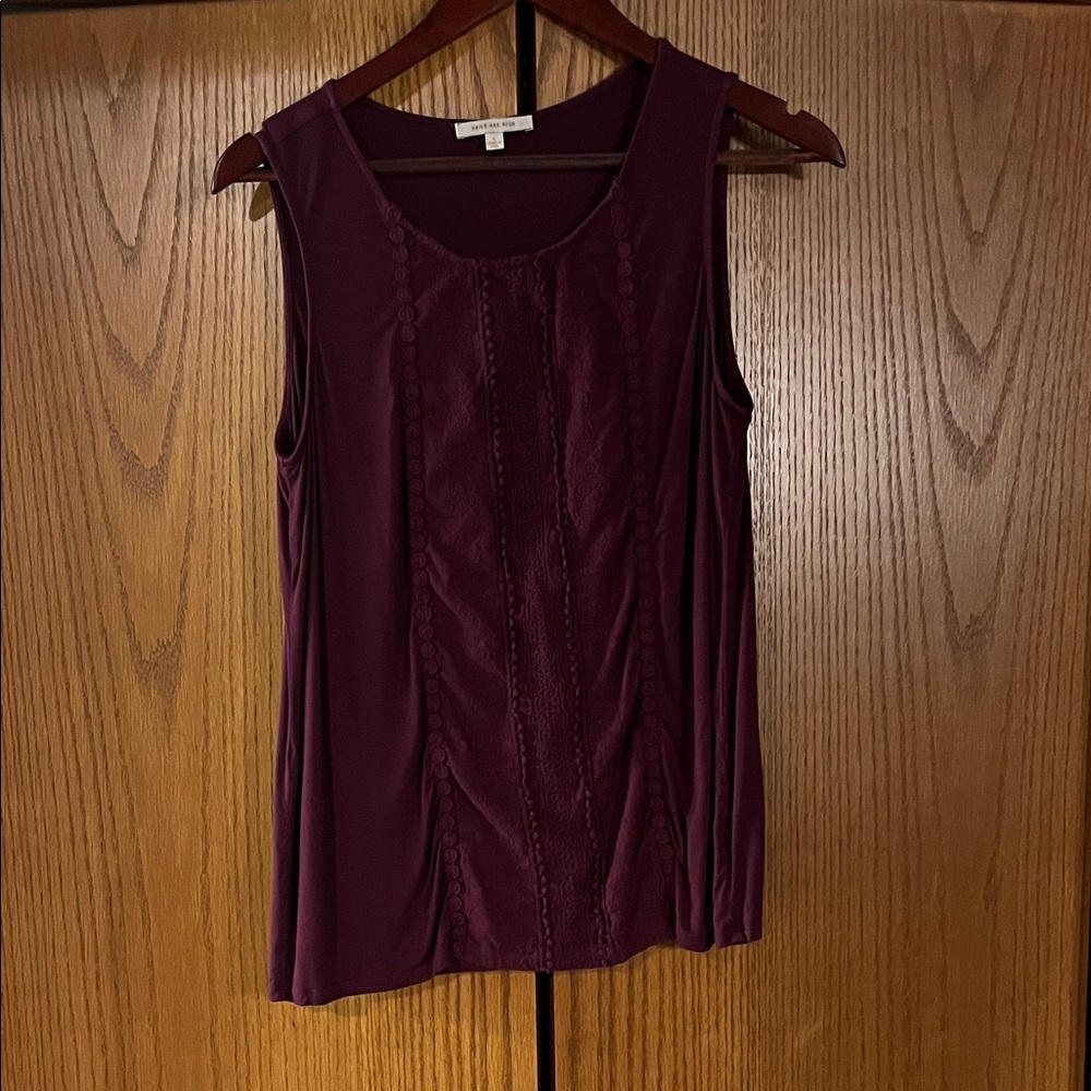 Skies Are Blue Deep Purple Tank Top